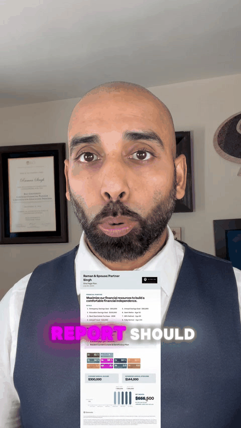 What does this "Financial Vitals Bloodwork" Report look like?