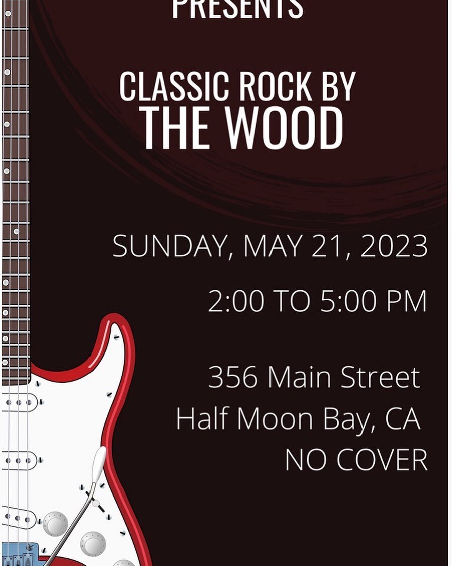 See you at San Benito house in Half Moon Bay on Sunday, May 21, 2-5p 🎸🎤🎹🥁🍻🌮