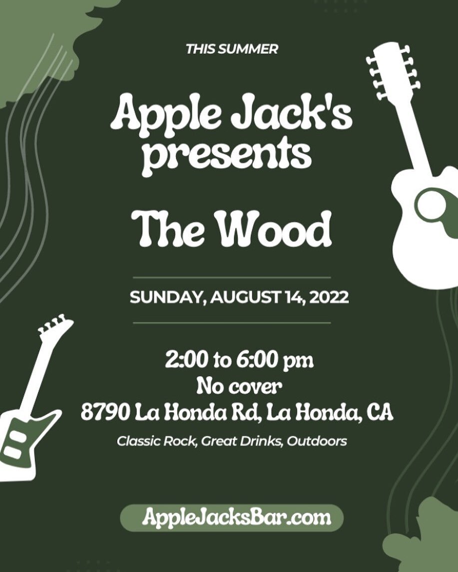 Live classic and modern rock, outdoors, great drinks. At Apple Jack&rsquo;s Bar. No cover. @applejackslahonda