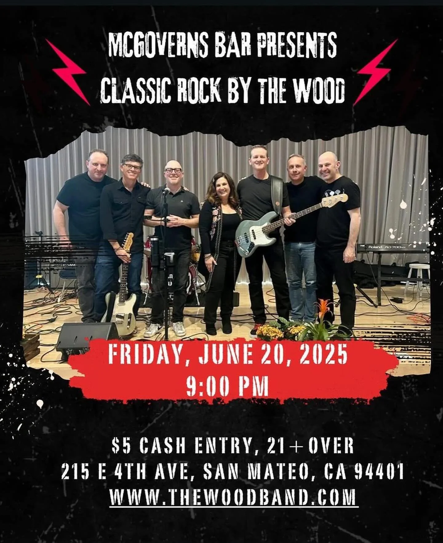 Live music @mcgovernssanmateo Friday 6/20, 9p