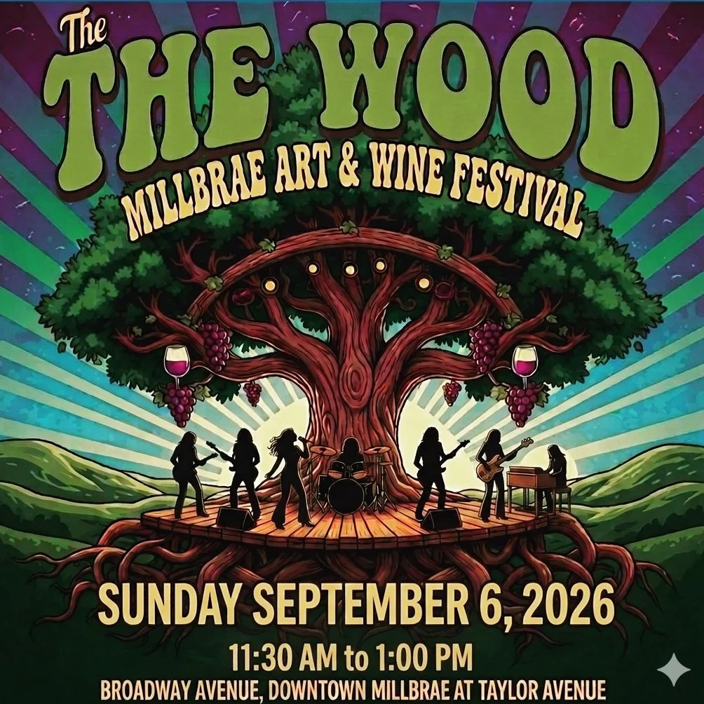 🎸🔥 The Wood is taking the stage at the Millbrae Art &amp; Wine Festival on Sunday, September 6th!

Bringing you a mix of classic rock anthems and modern rock hits. Grab a glass of wine, bring your crew, and come sing along with us! 🍷⚡️

📍 Millbra