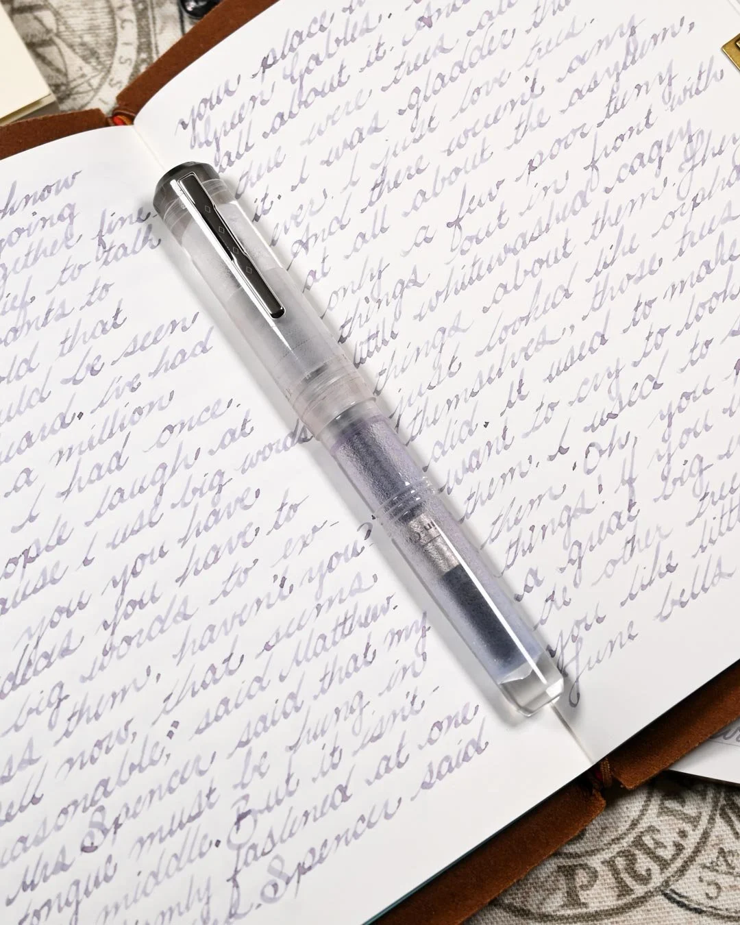 Diamine Lady Grey writing sample with Franklin-Christoph Model 31 1