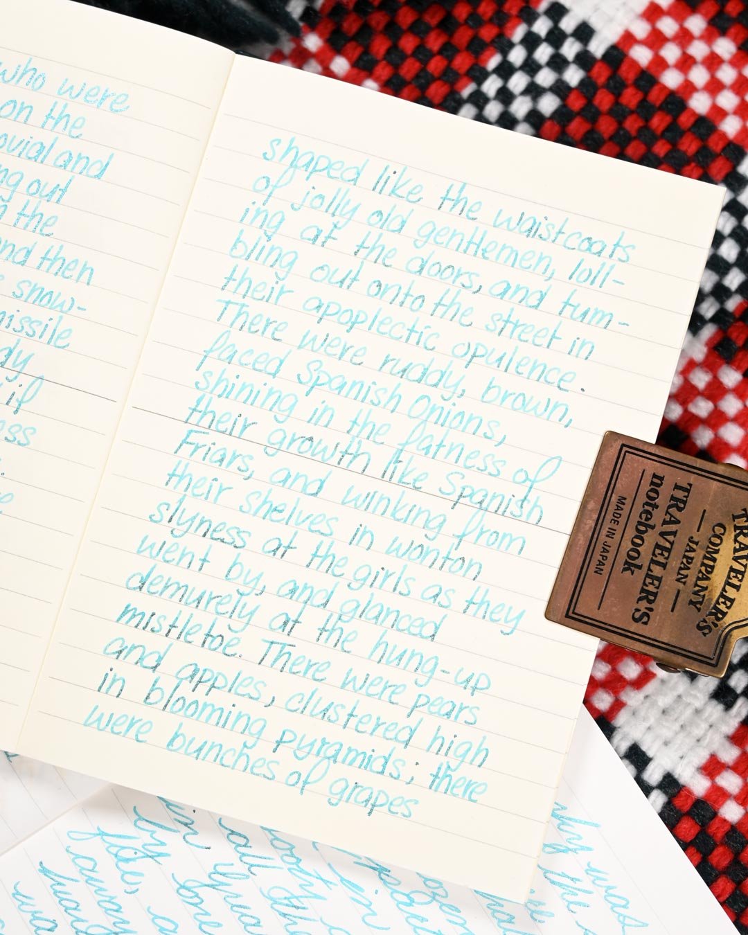 Diamine Let it Snow writing sample 5