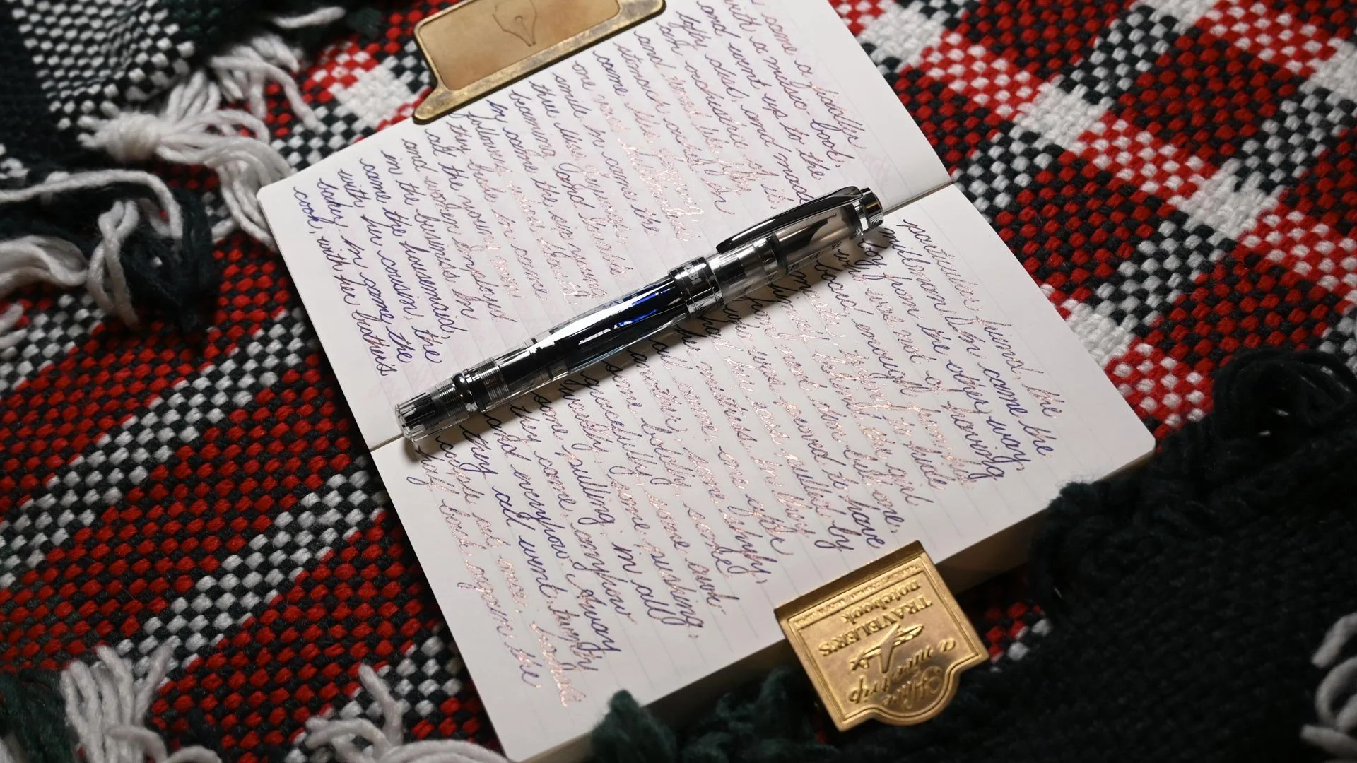Diamine Frostbite writing sample 2