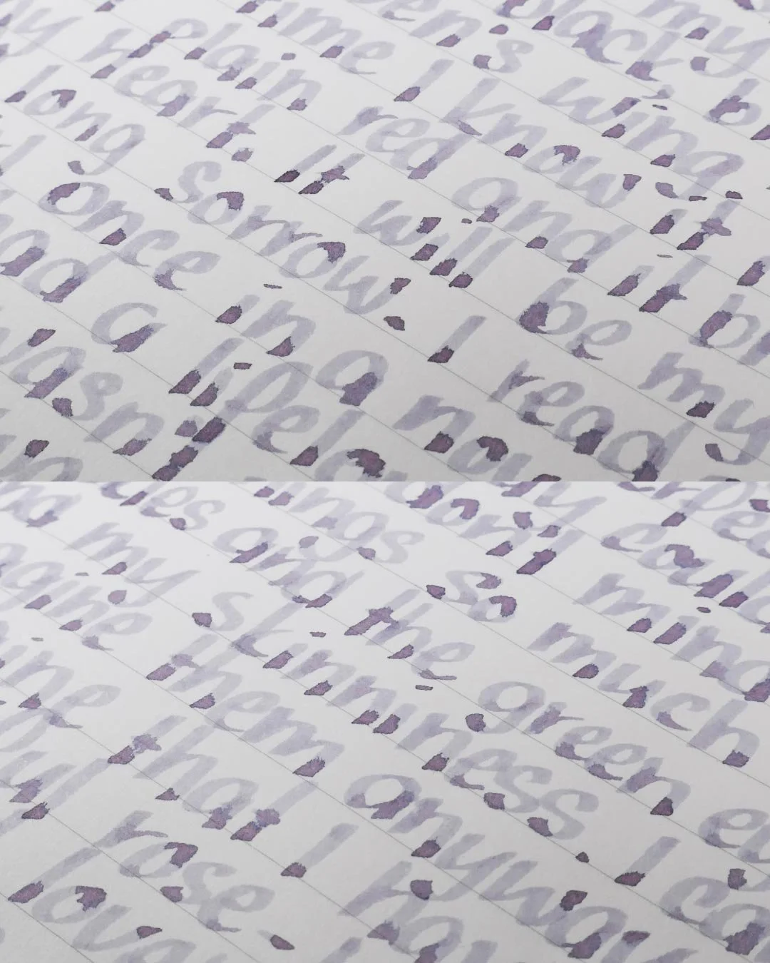 Diamine Lady Grey print macro 2