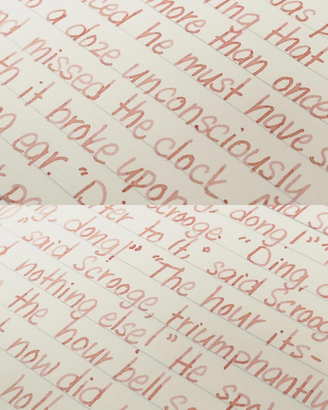 Diamine Blush print macro 1