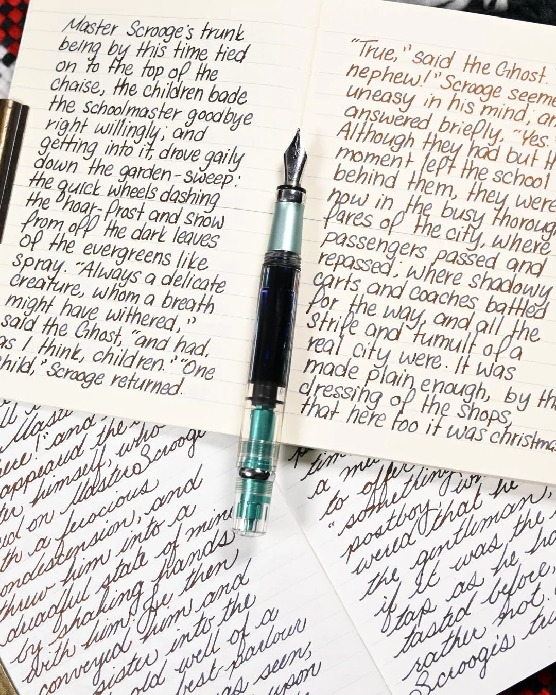 Diamine Molten Basalt writing sample 6