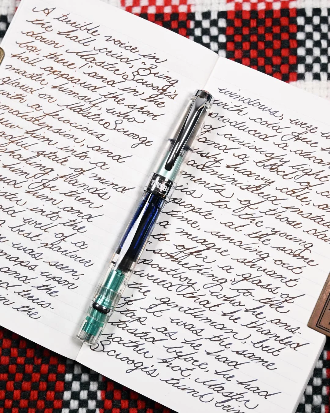 Diamine Molten Basalt writing sample 3