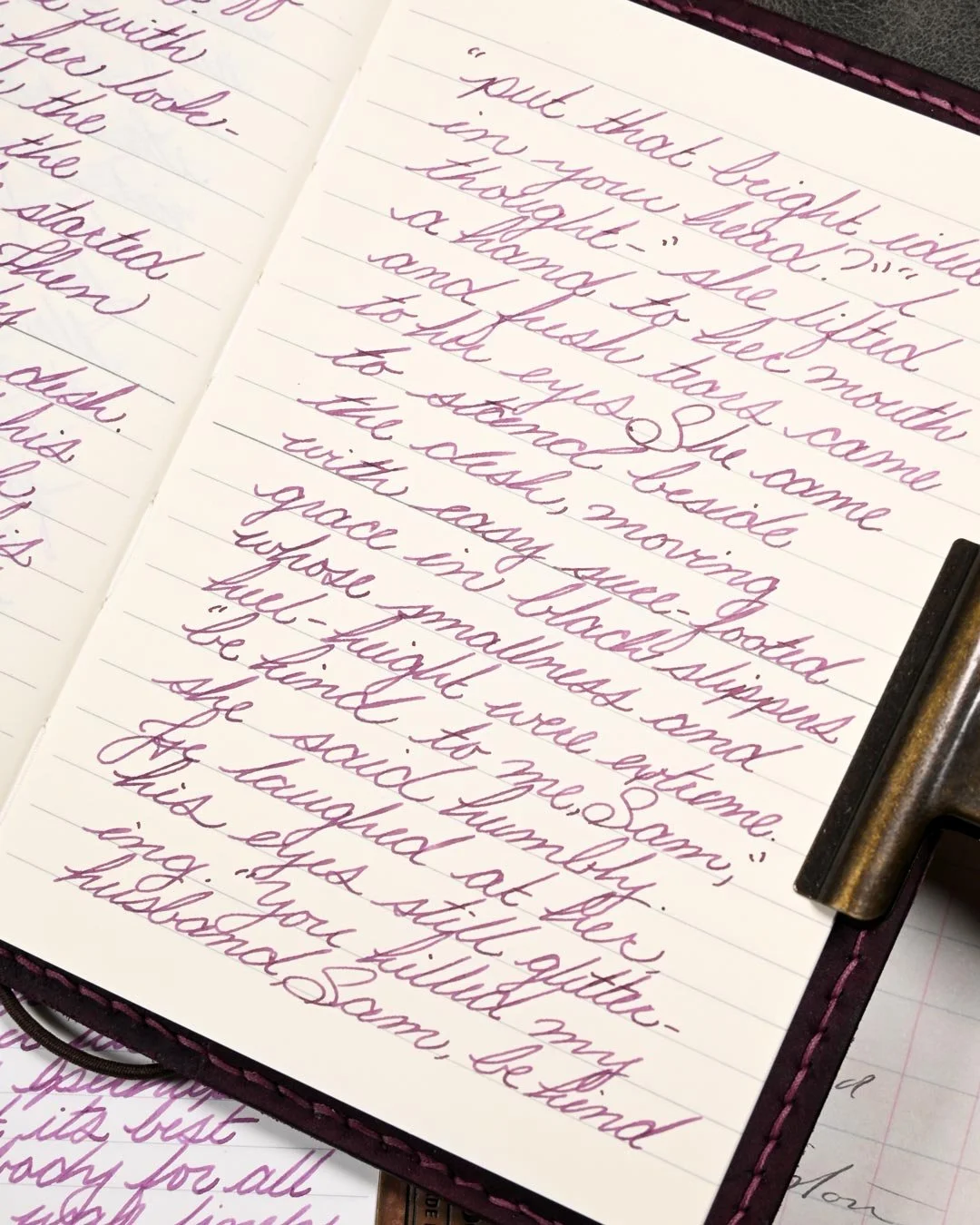 Monteverde Rose Noir writing sample