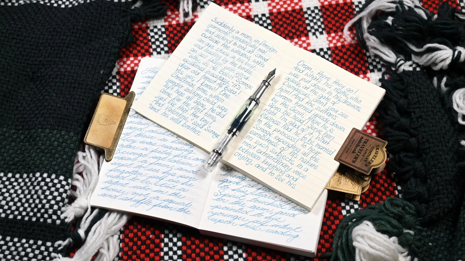Diamine Brrr! writing sample 1
