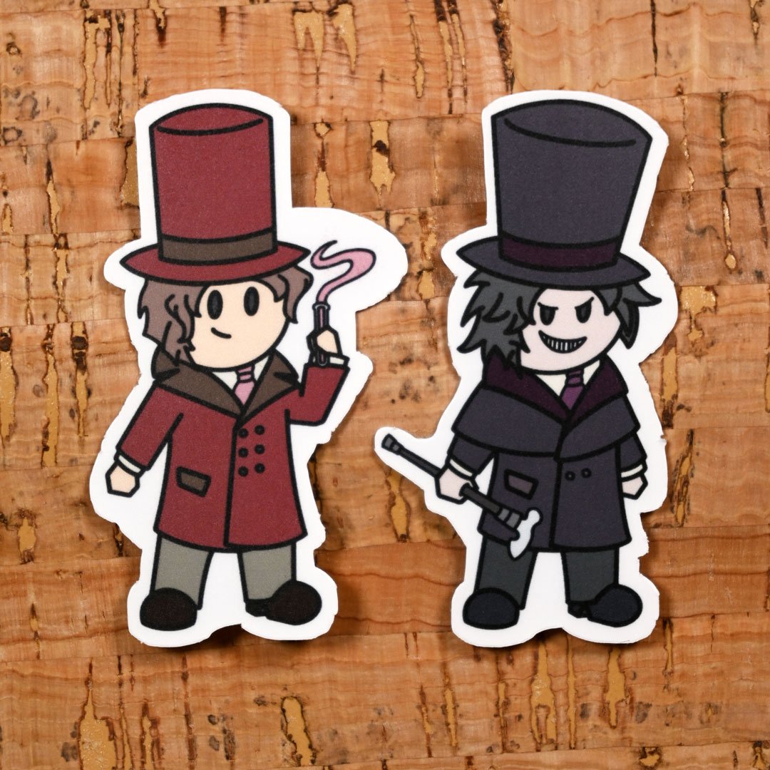 Jekyll and Hyde 2" Stickers
