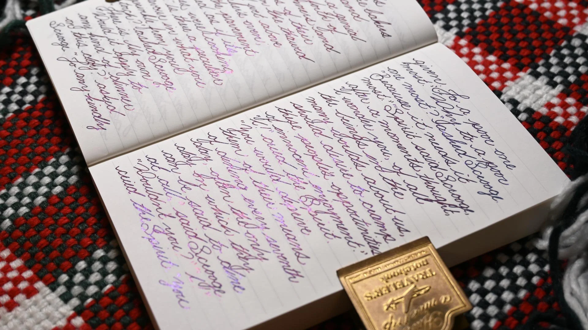 Diamine Myrrh the Merrier writing sample 2