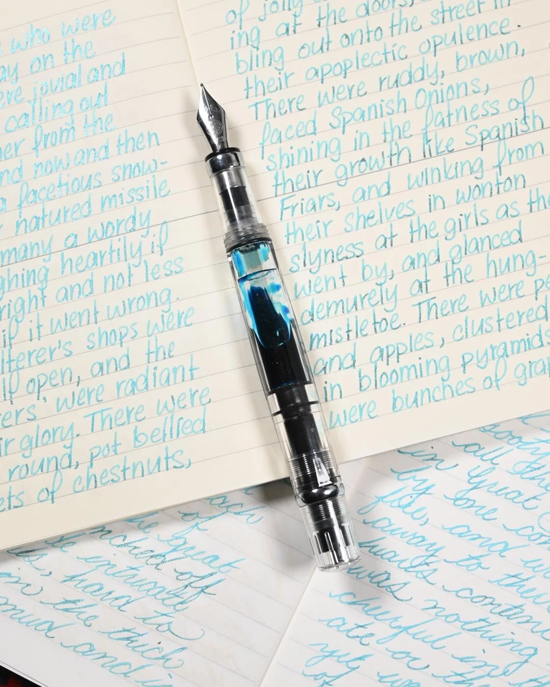 Diamine Let it Snow writing sample 6