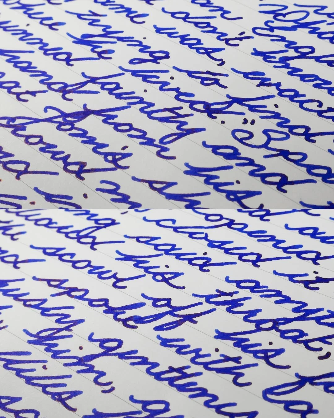 Monteverde Ocean Noir cursive macro 1