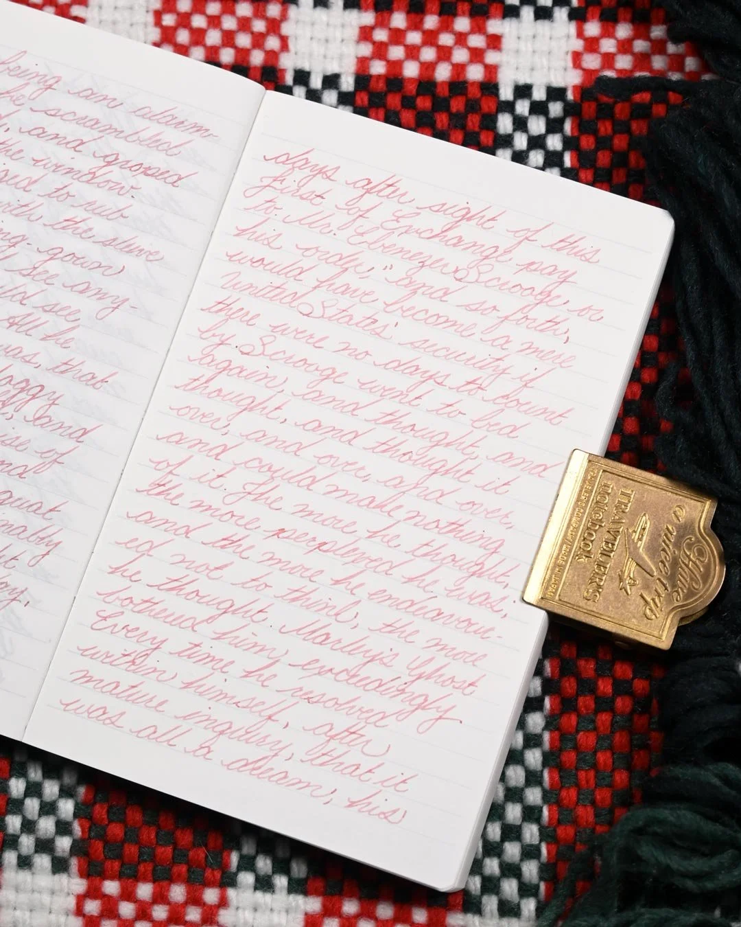 Diamine Blush writing sample 5