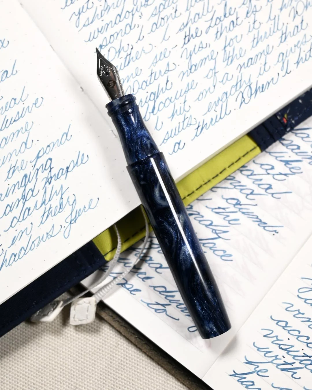 Wearingeul The Sky, Seasons Passing By writing sample with Franklin-Christoph model 45 2