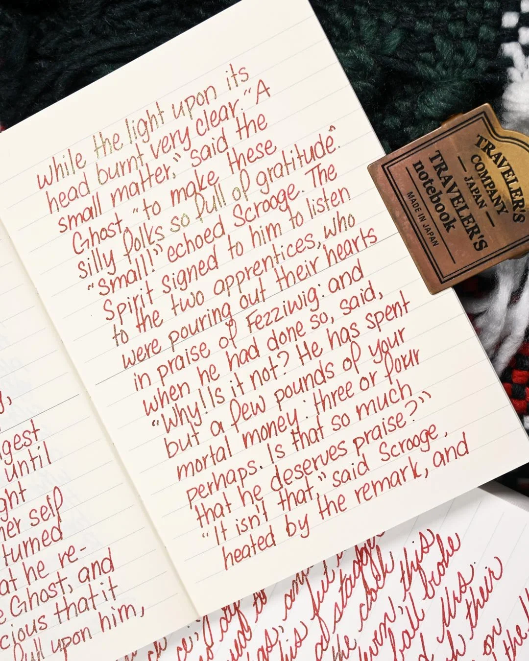 Diamine Ruby Taffeta writing sample 5