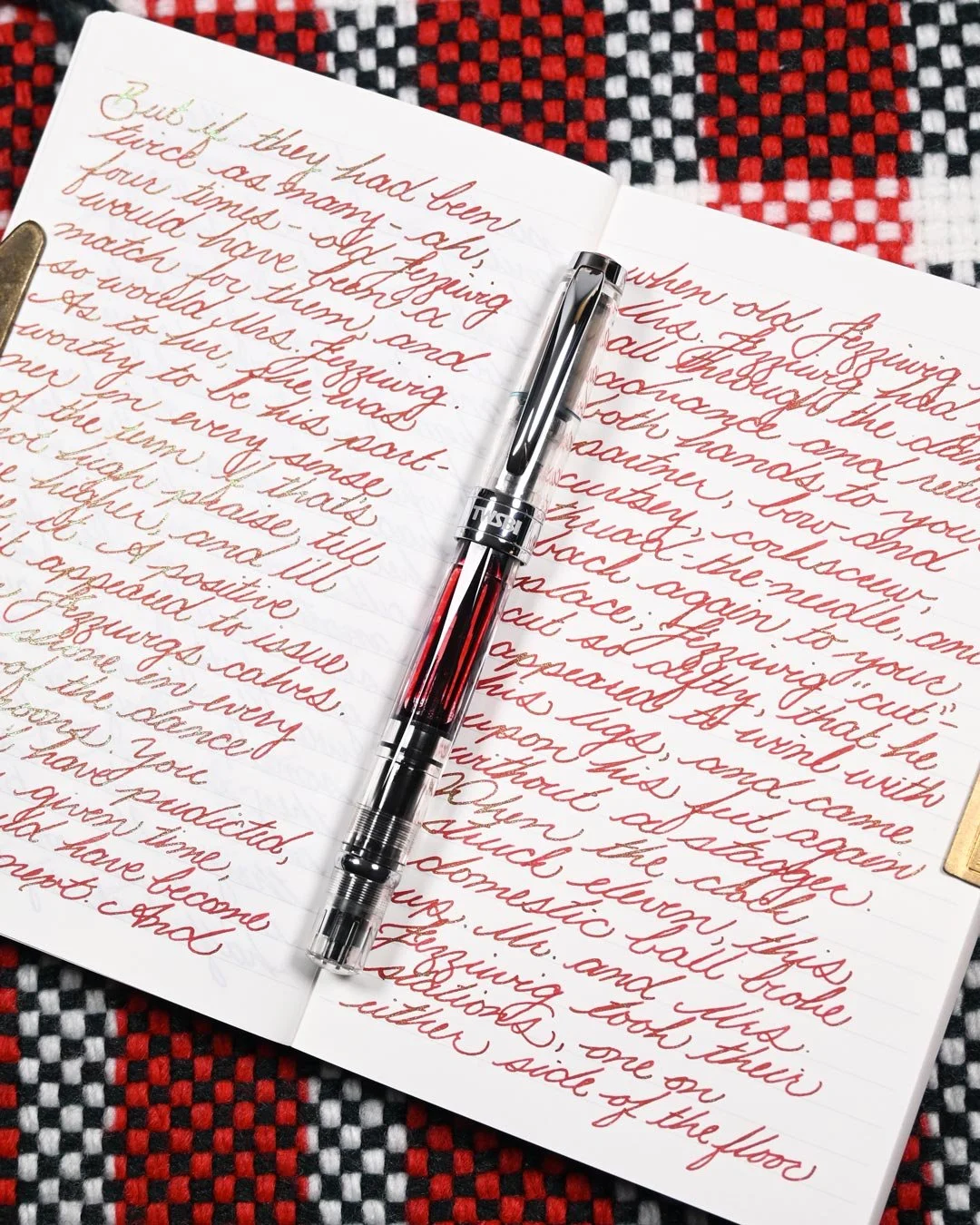 Diamine Ruby Taffeta writing sample 3