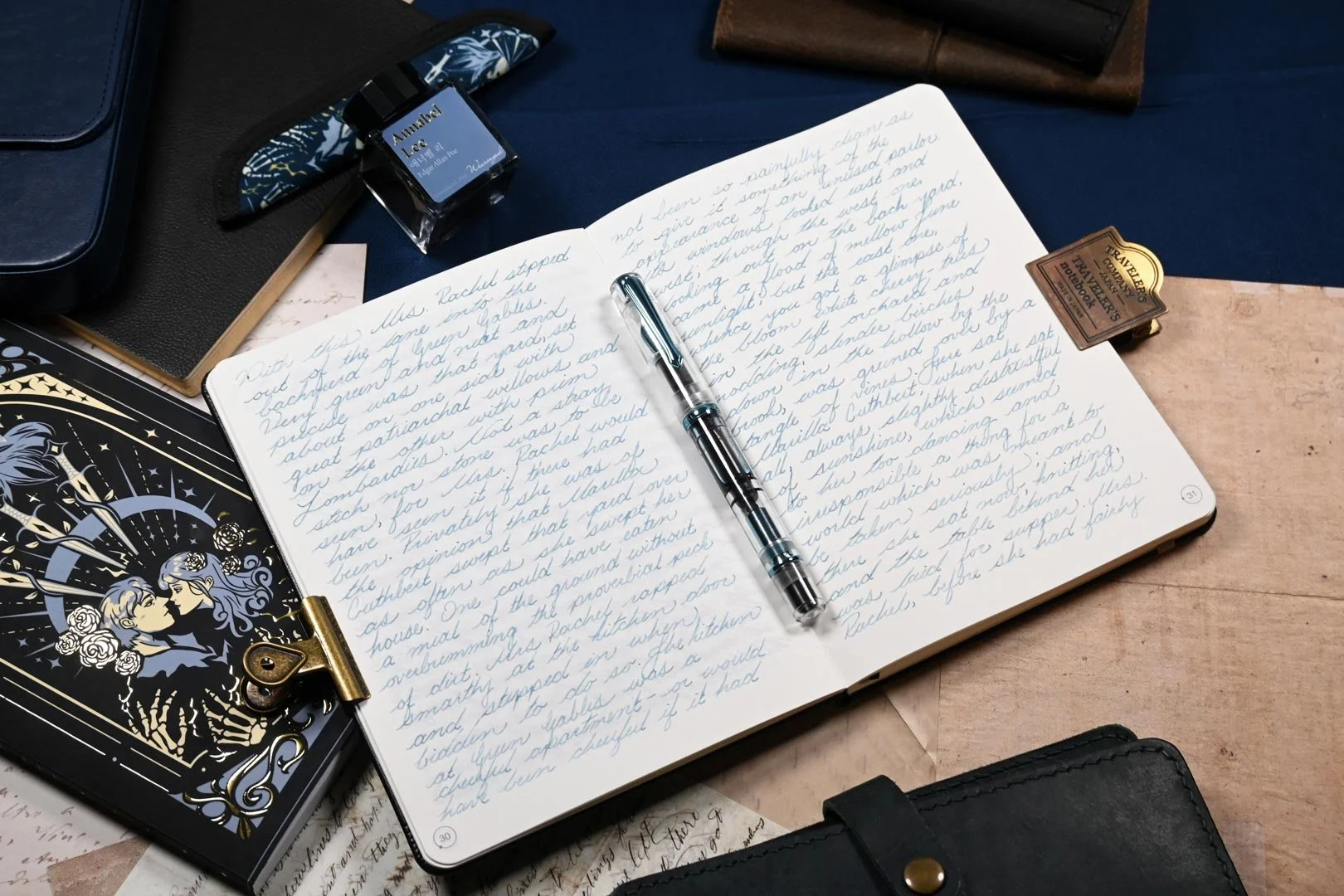 Wearingeul Annabel Lee writing sample with flow enhancer 2