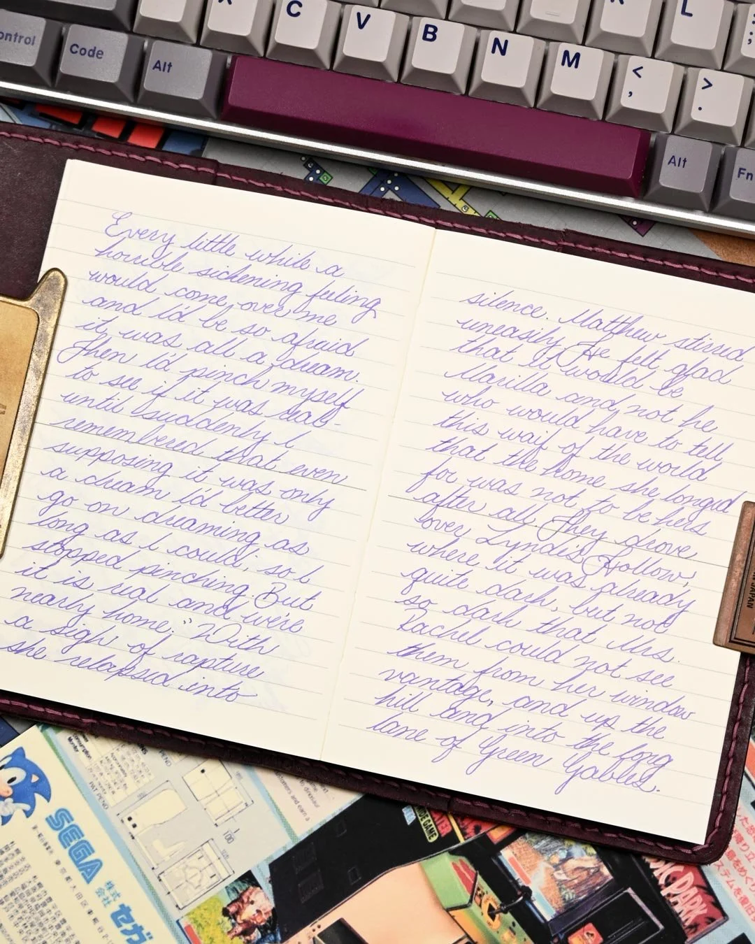 Diamine Violet writing sample 2