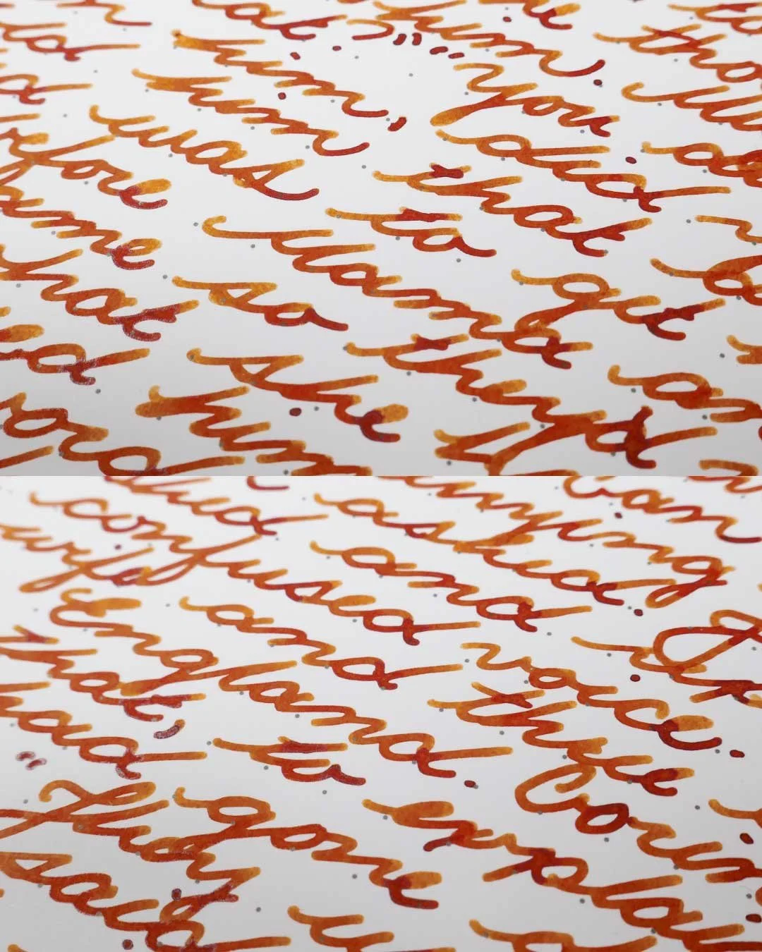 Monteverde Copper Noir cursive macro 2