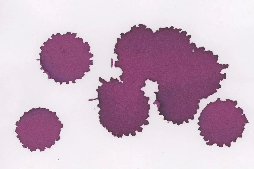 Monteverde Rose Noir ink droplets