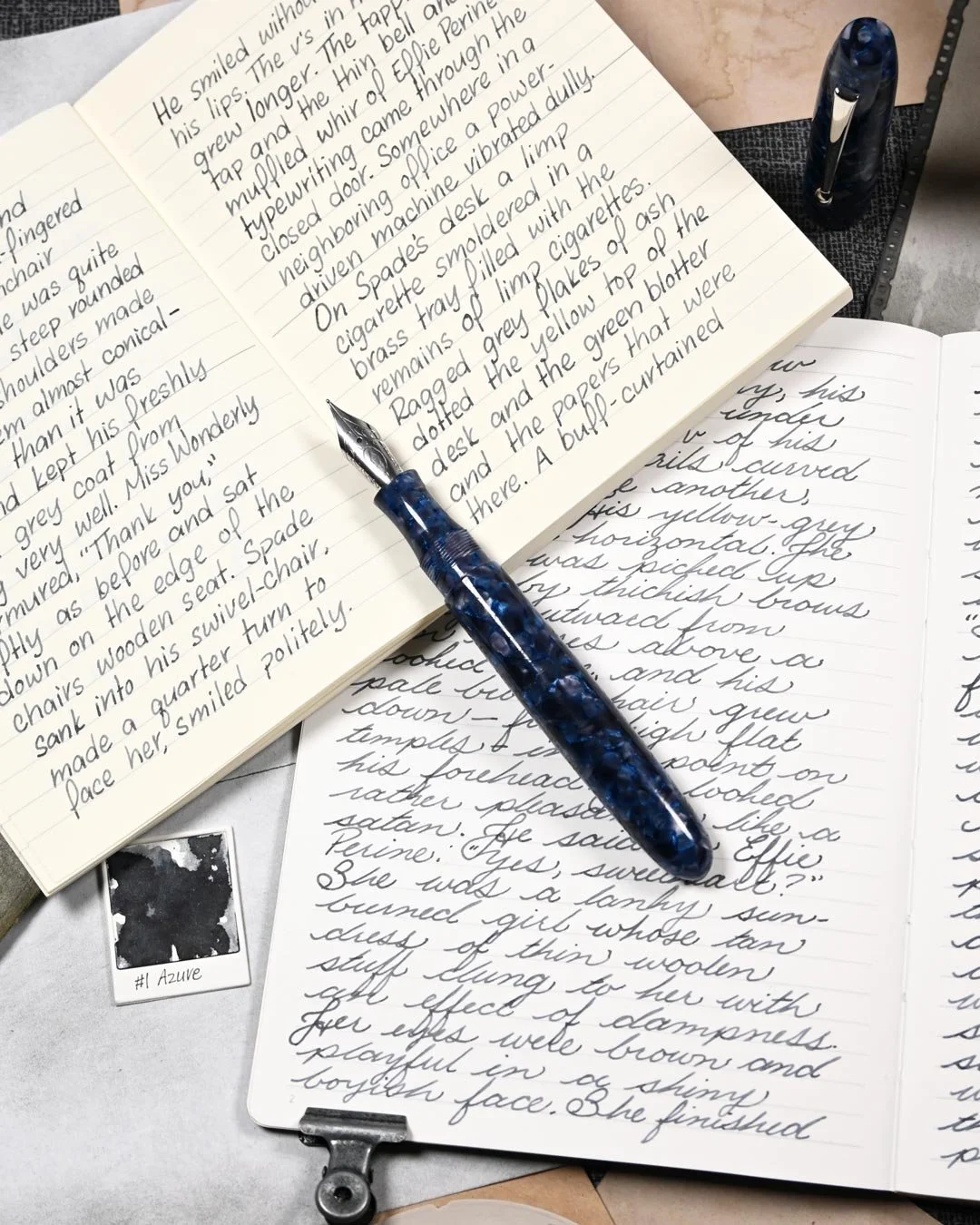 Monteverde Azure Noir writing sample with Edison Collier 2