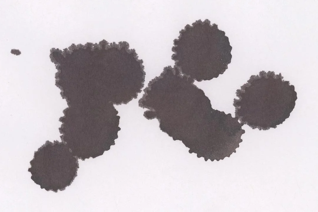 Monteverde Smoke Noir ink droplets