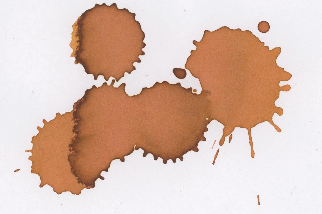 Diamine Marie Rose ink droplets