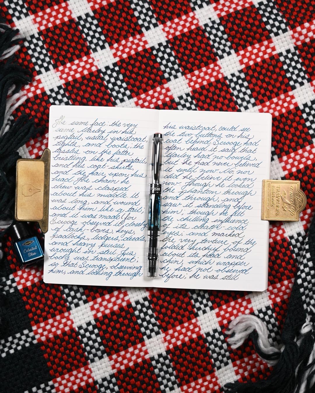 Diamine Celestial Skies flat lay