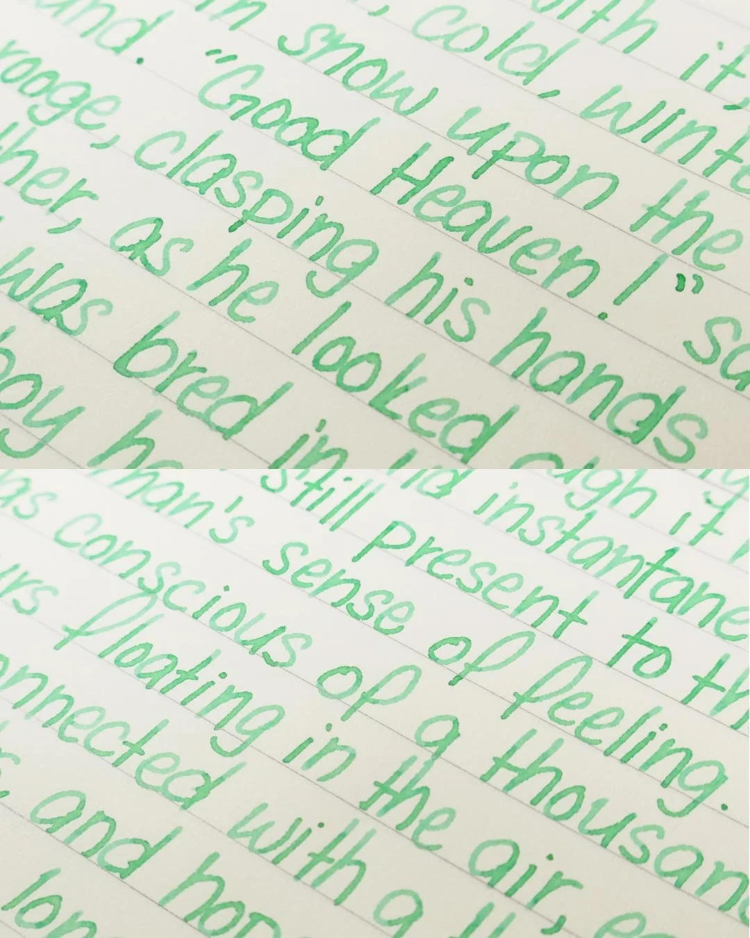 Diamine Bittersweet print macro 1