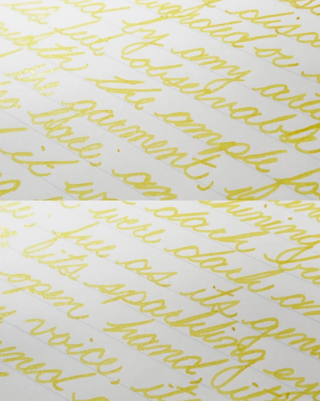 Diamine Pineapple Spritz cursive macro 1