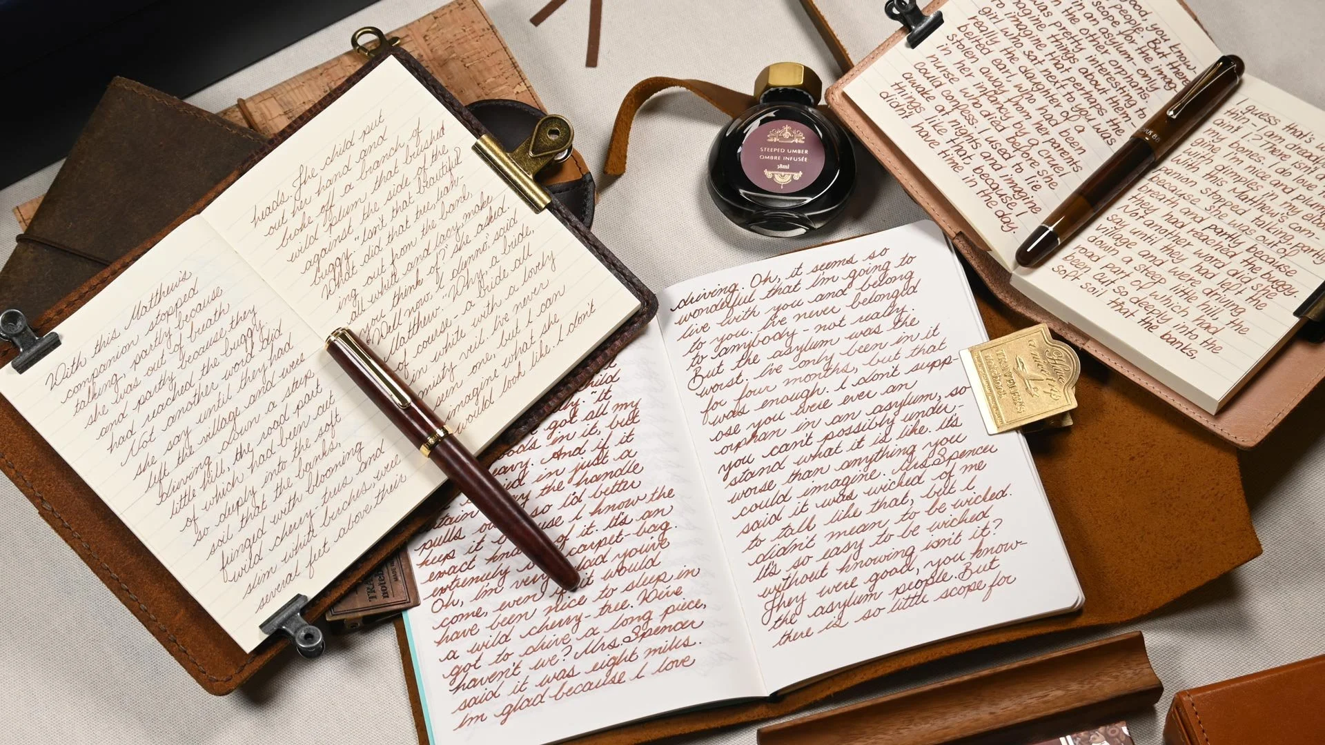 Ferris Wheel Press Steeped Umber writing sample 2