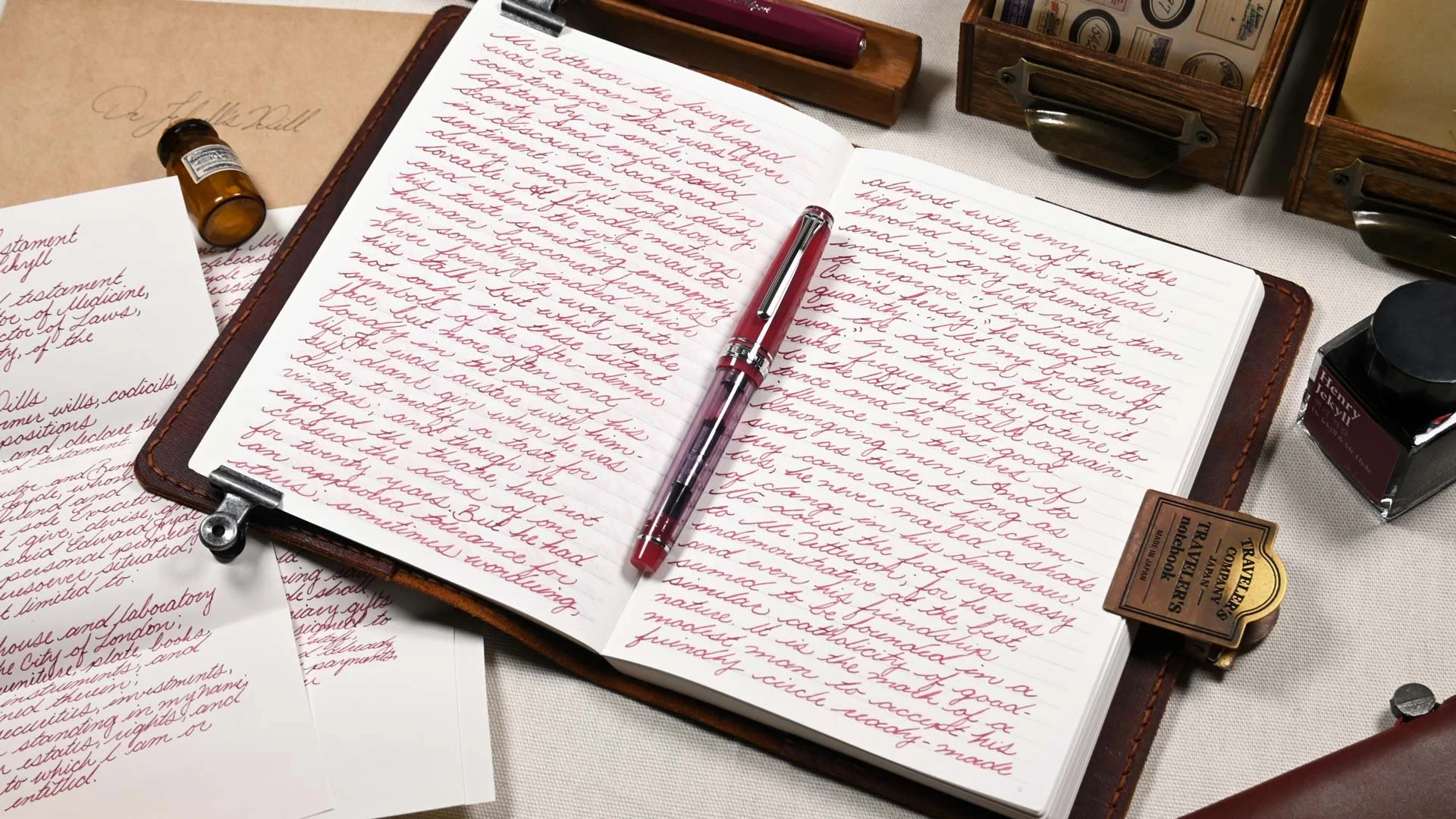 Wearingeul Henry Jekyll writing sample with Sailor Pro Gear Wisteria
