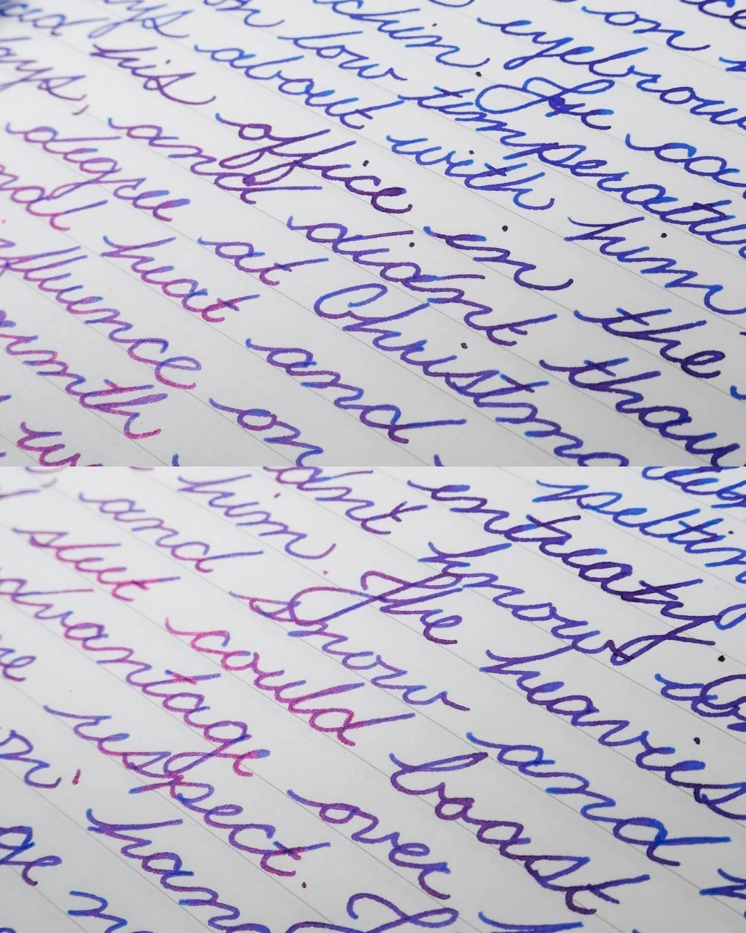 Diamine Polar Glow Cursive macro 1