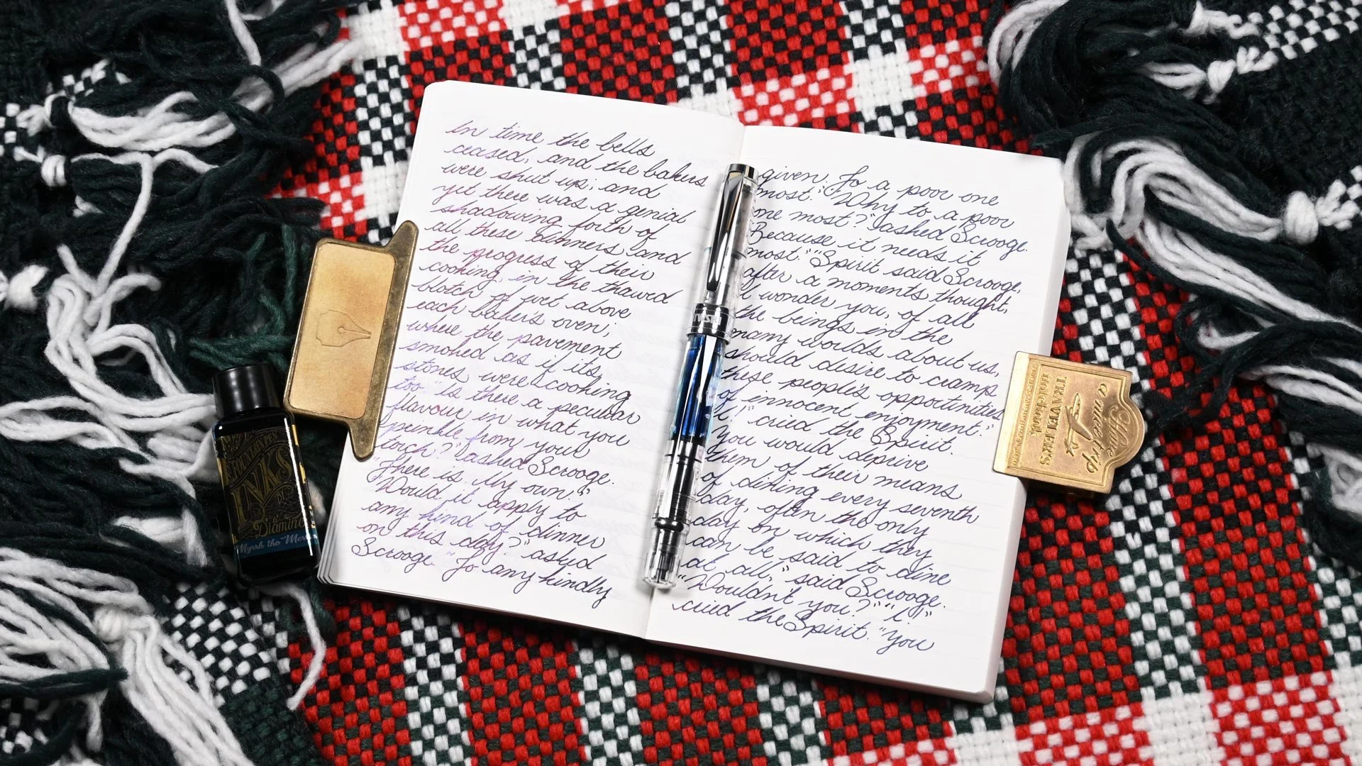 Diamine Myrrh the Merrier writing sample 1