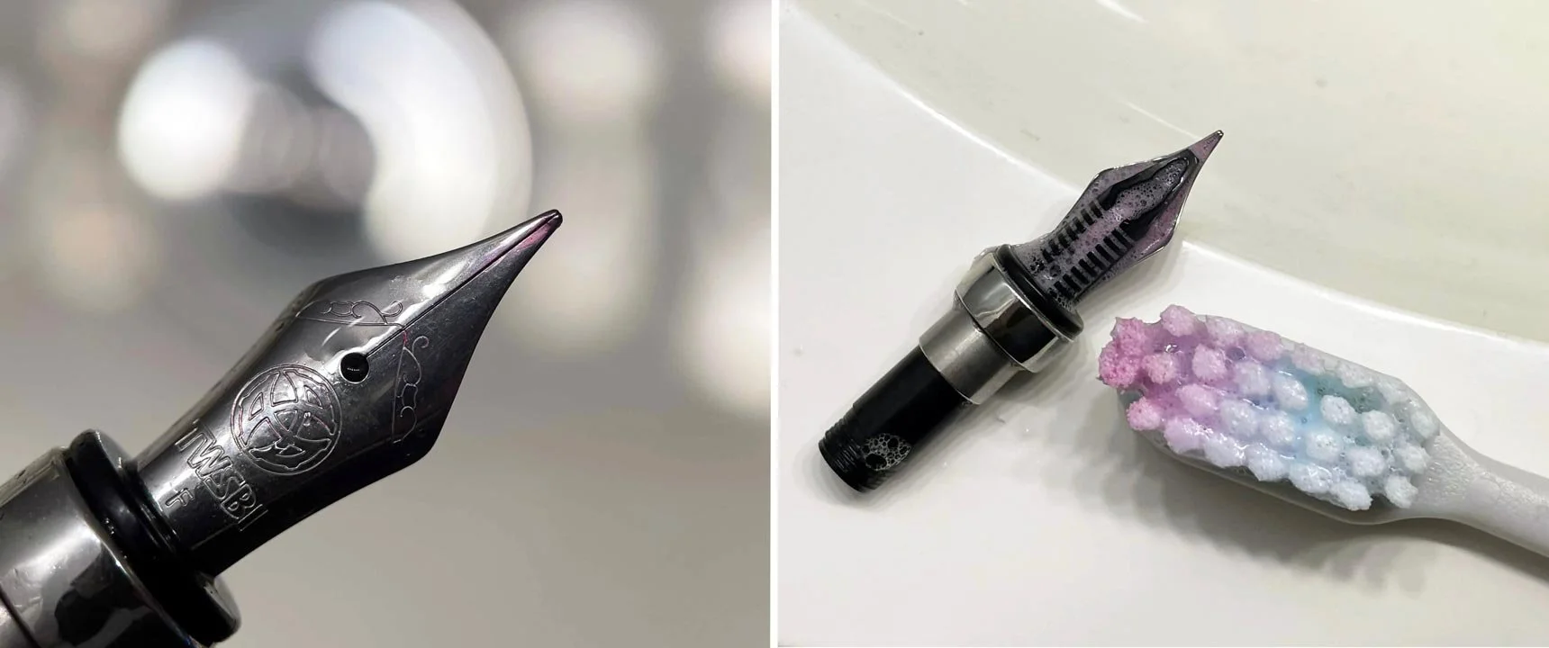 Diamine Mittens cleaning 2