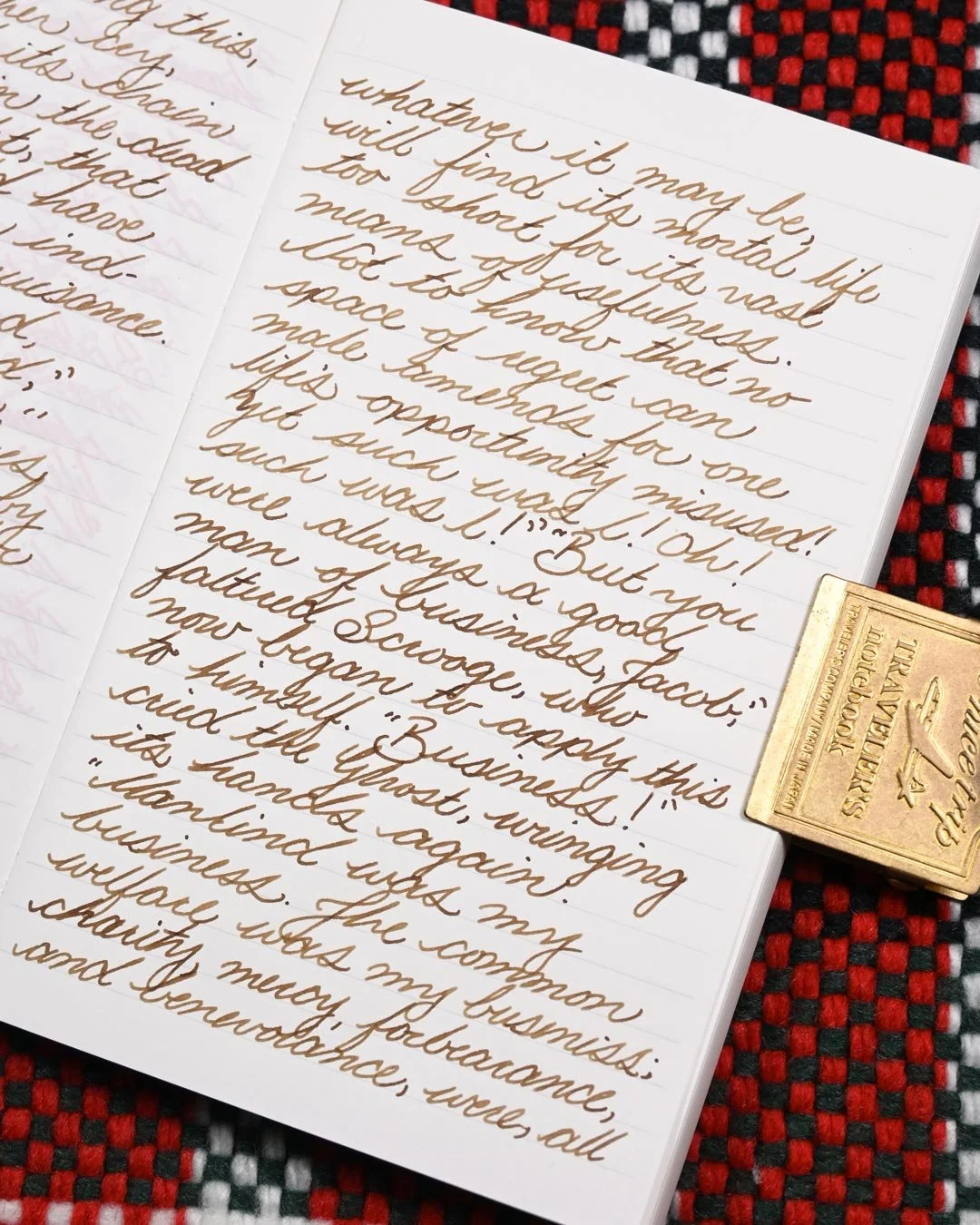 Diamine Smoky Tobacco writing sample 6