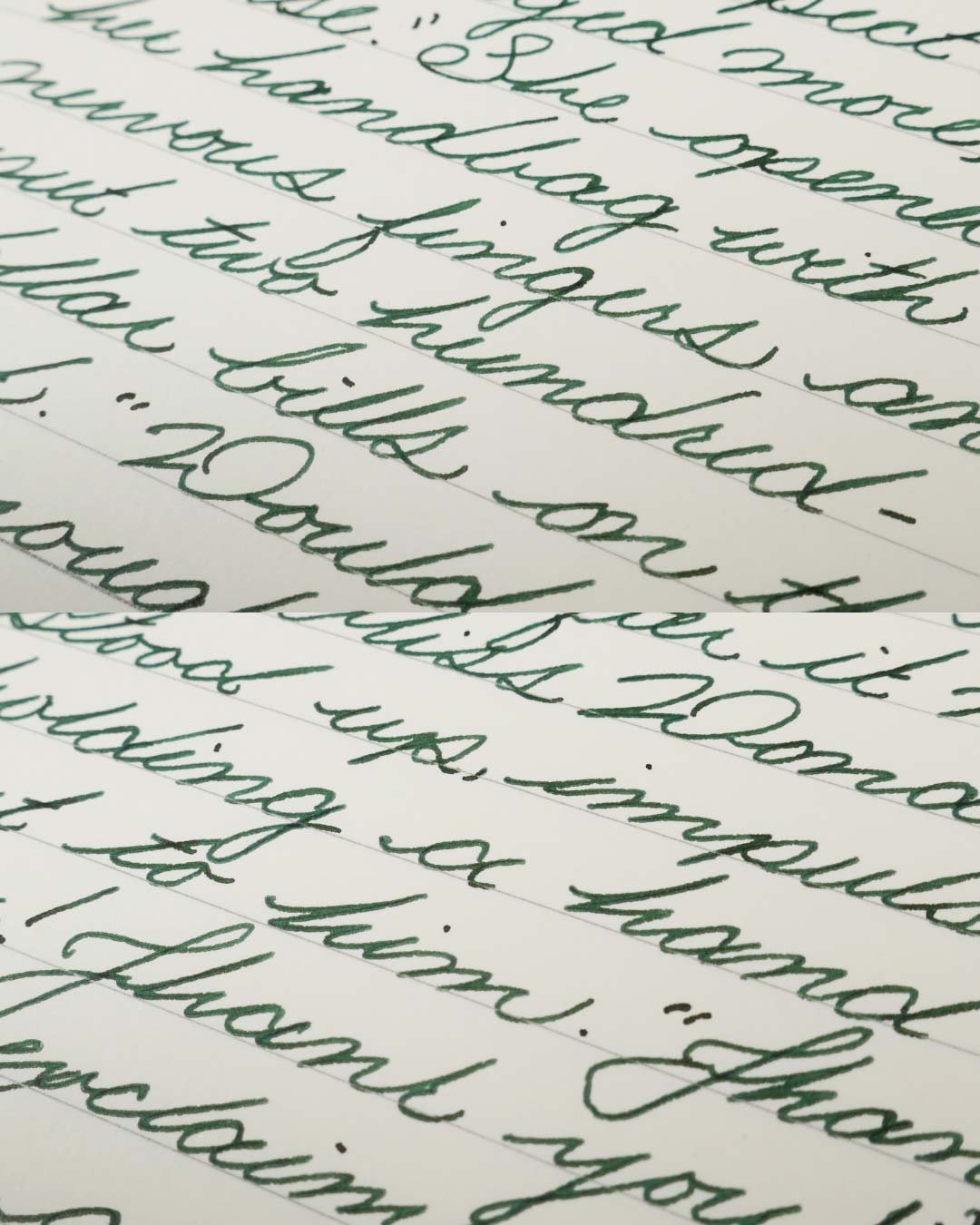 Monteverde Jade Noir cursive macro 2