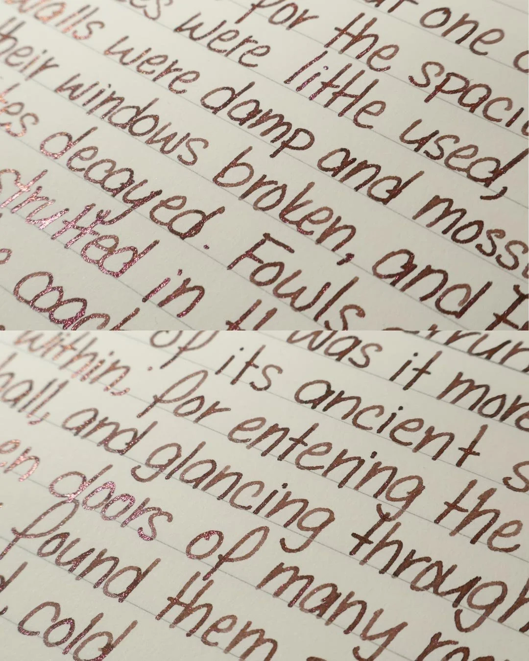 Diamine Nostalgia print macro 1