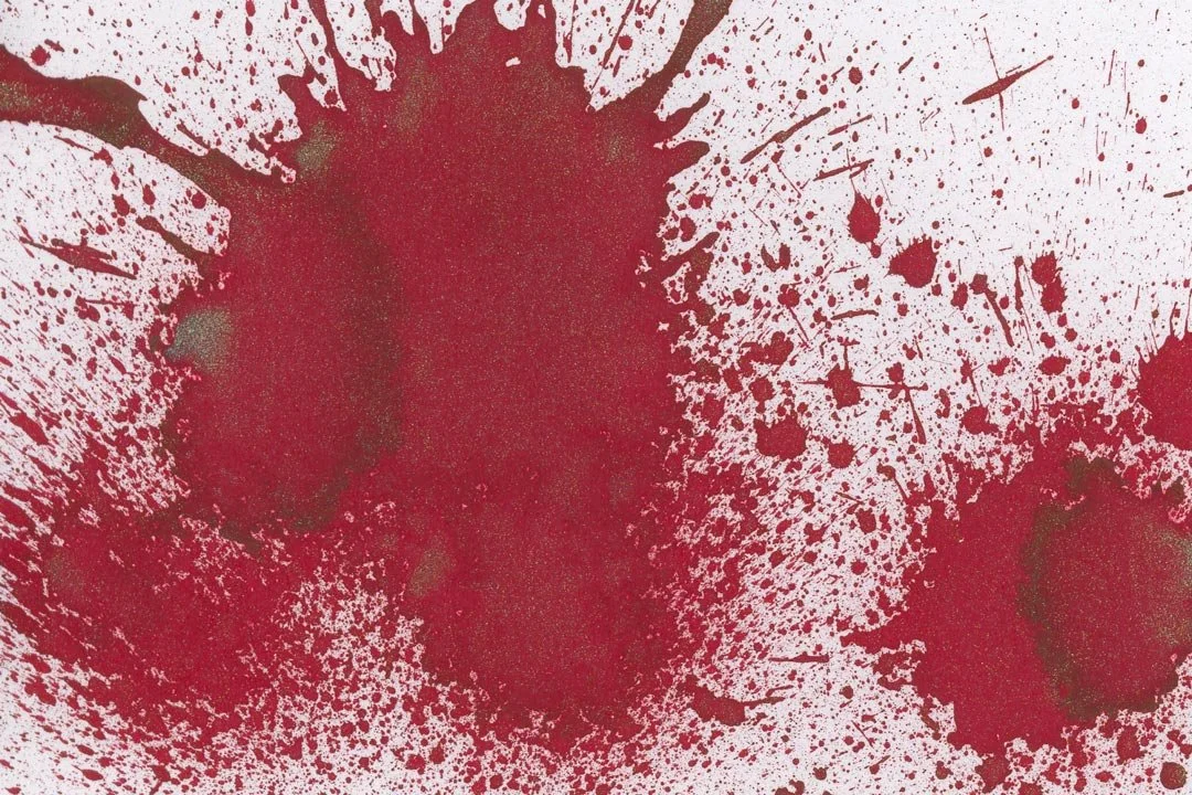 Diamine Ruby Taffeta ink splat