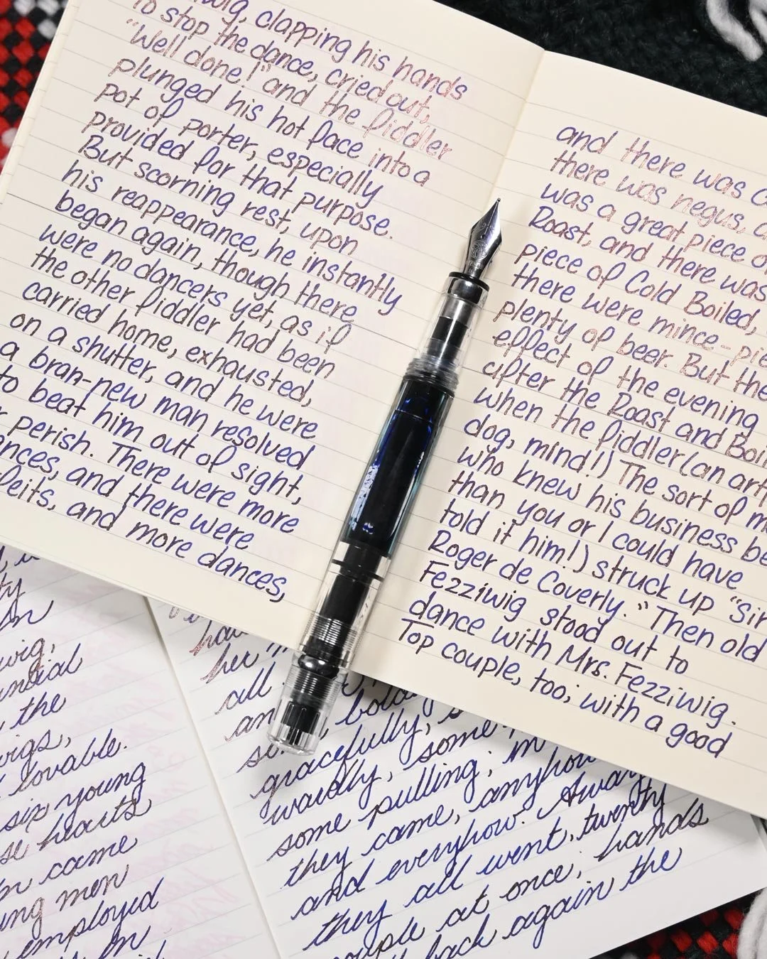 Diamine Frostbite writing sample 6