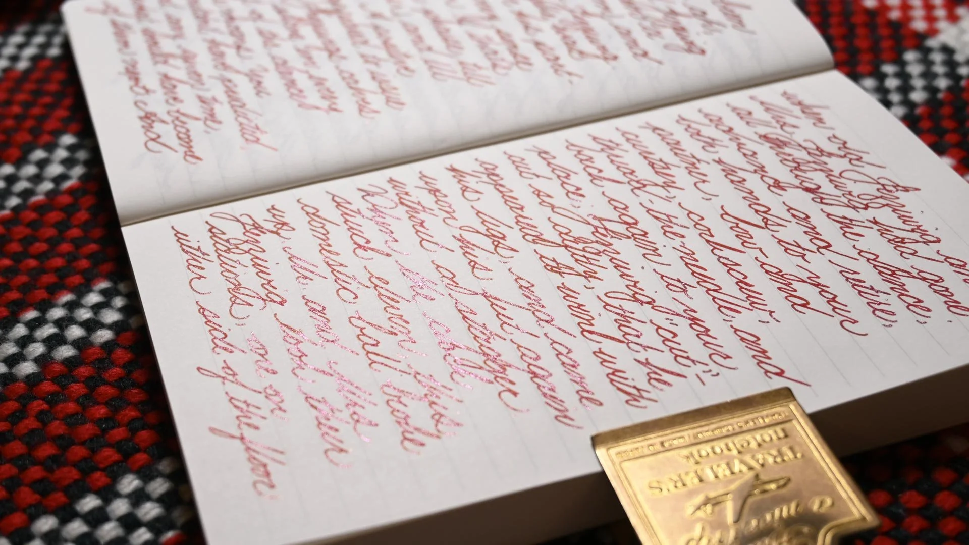 Diamine Ruby Taffeta writing sample 2