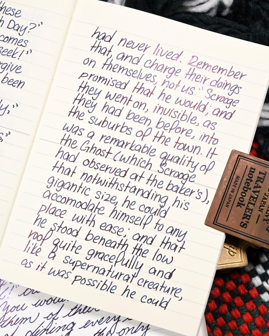 Diamine Myrrh the Merrier writing sample 5