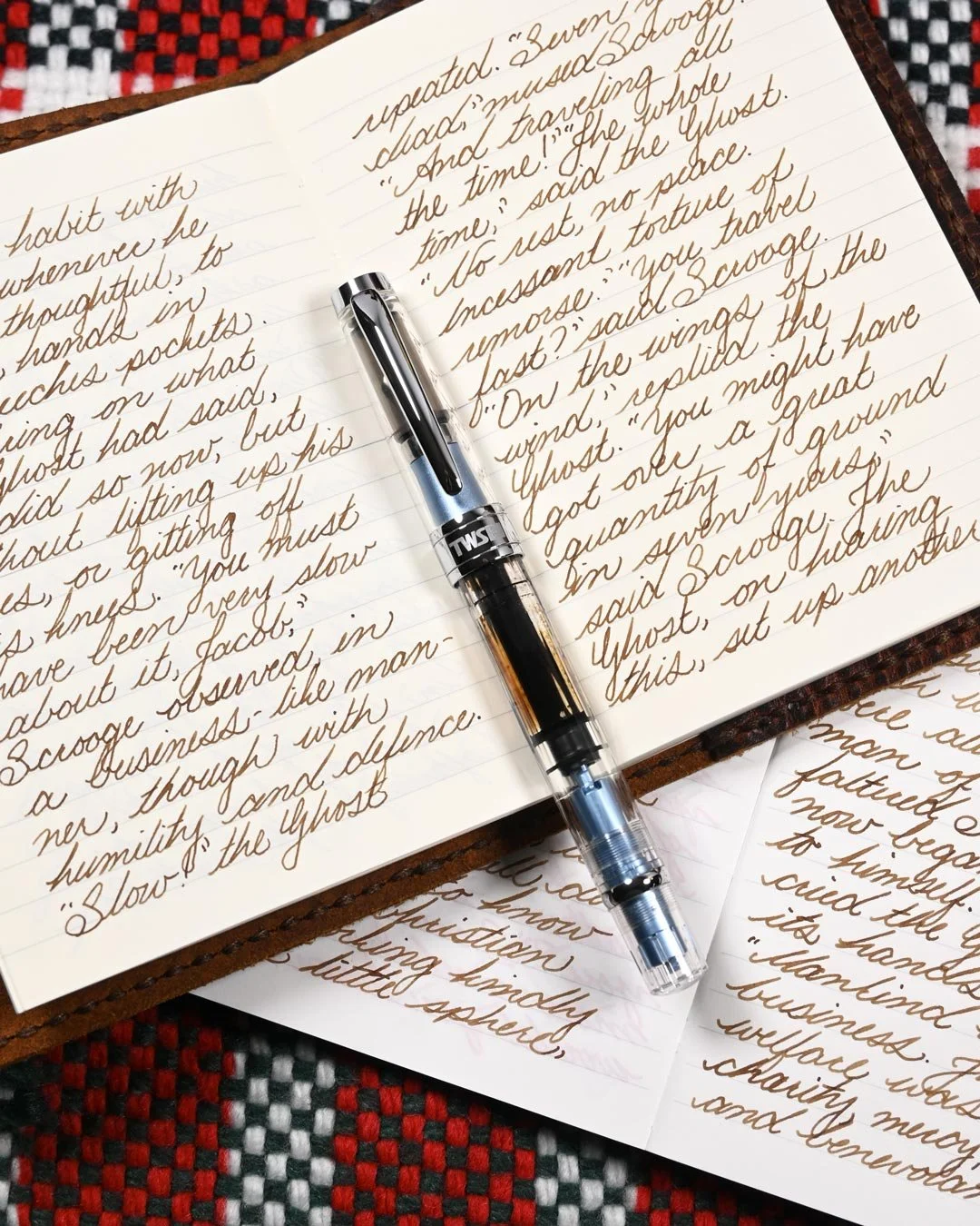 Diamine Smoky Tobacco writing sample 3