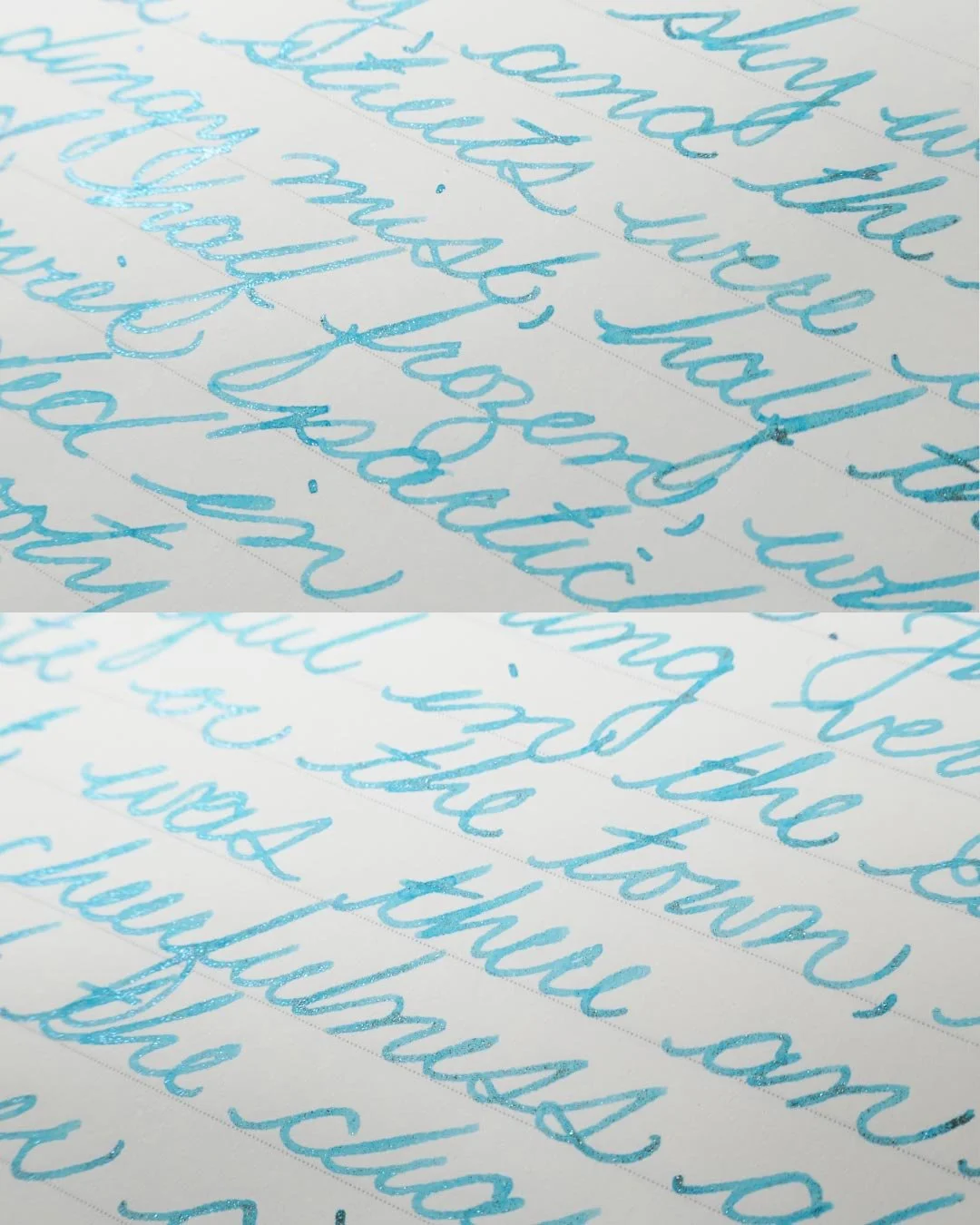 Diamine Let it Snow cursive macro 1