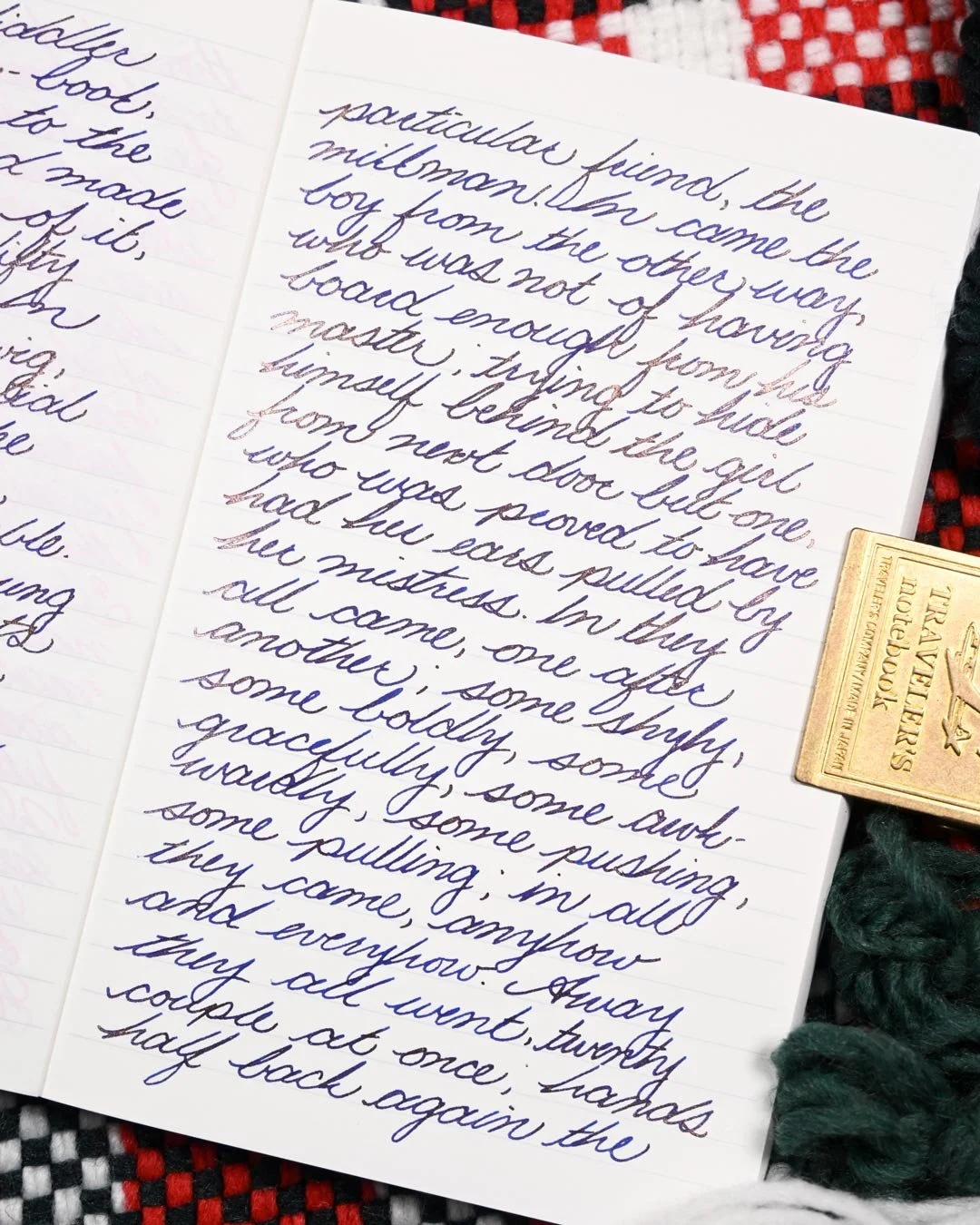 Diamine Frostbite writing sample 4