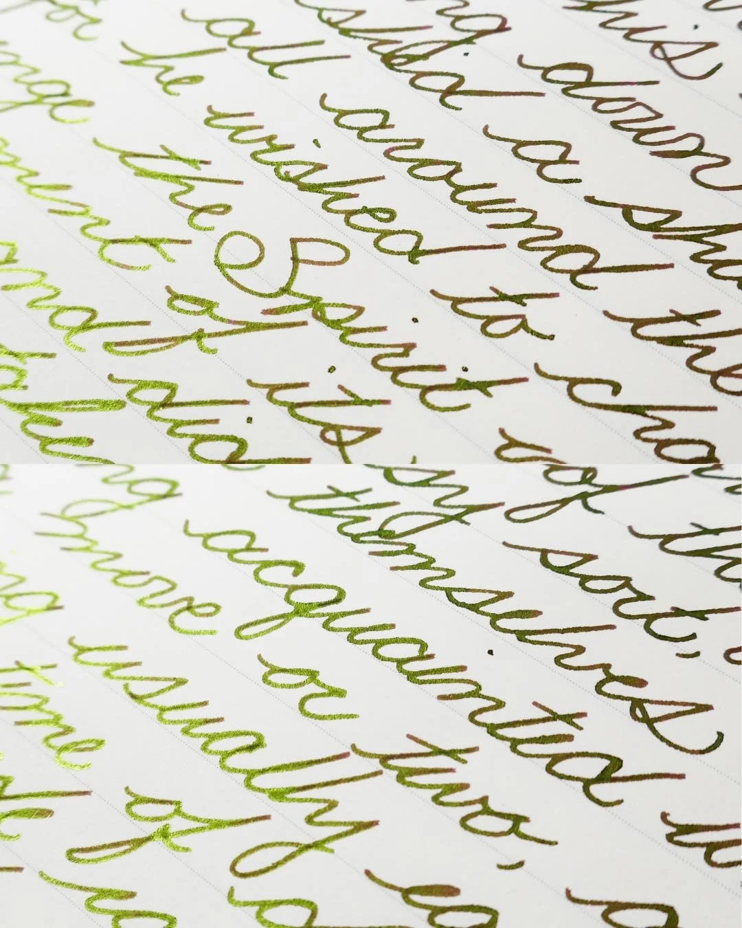 Diamine Chaos cursive macro 1