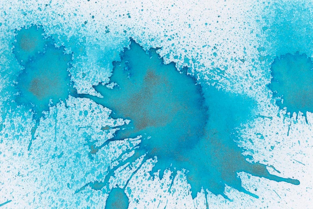 Diamine Let it Snow ink splat