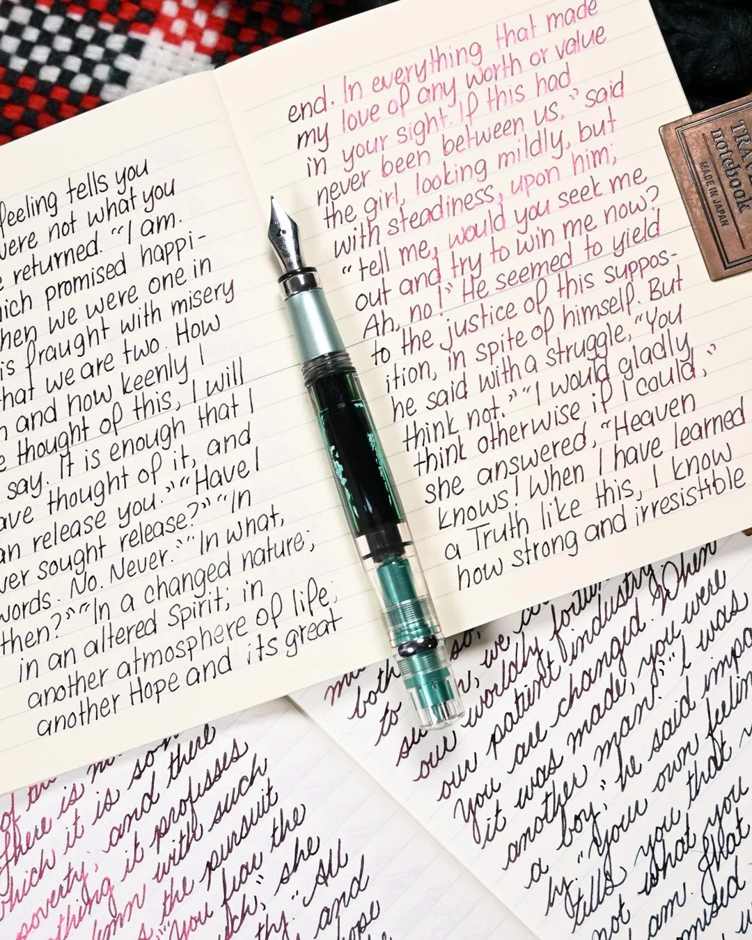 Diamine Laurel writing sample 6